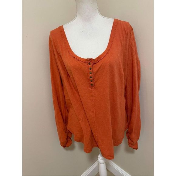 Anthropologie x Pilcro Sustainable Henley Size 3X - Picture 5 of 10